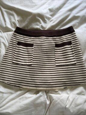 Frankie’s Bikini Striped Mini Skirt with built in shorts